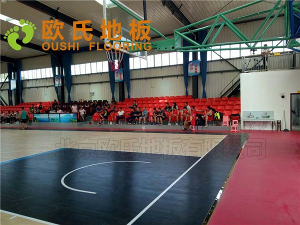 秦皇島海濤萬(wàn)福公司籃球館木地板項(xiàng)目
